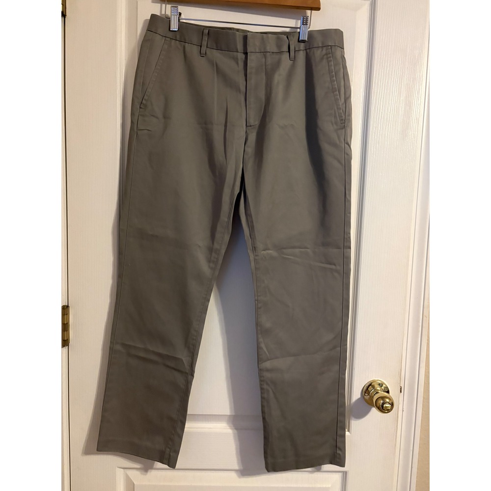 Bonobos Friday Chino Pants Mens 34x30 Grey Excellent Straight Leg Cotton Twill